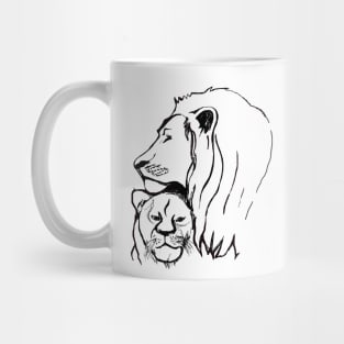 a lion Mug